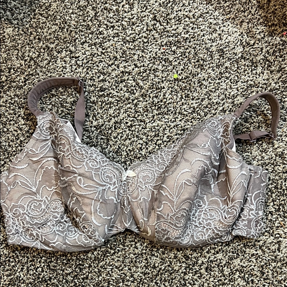 Cacique Lace Bra - Gray